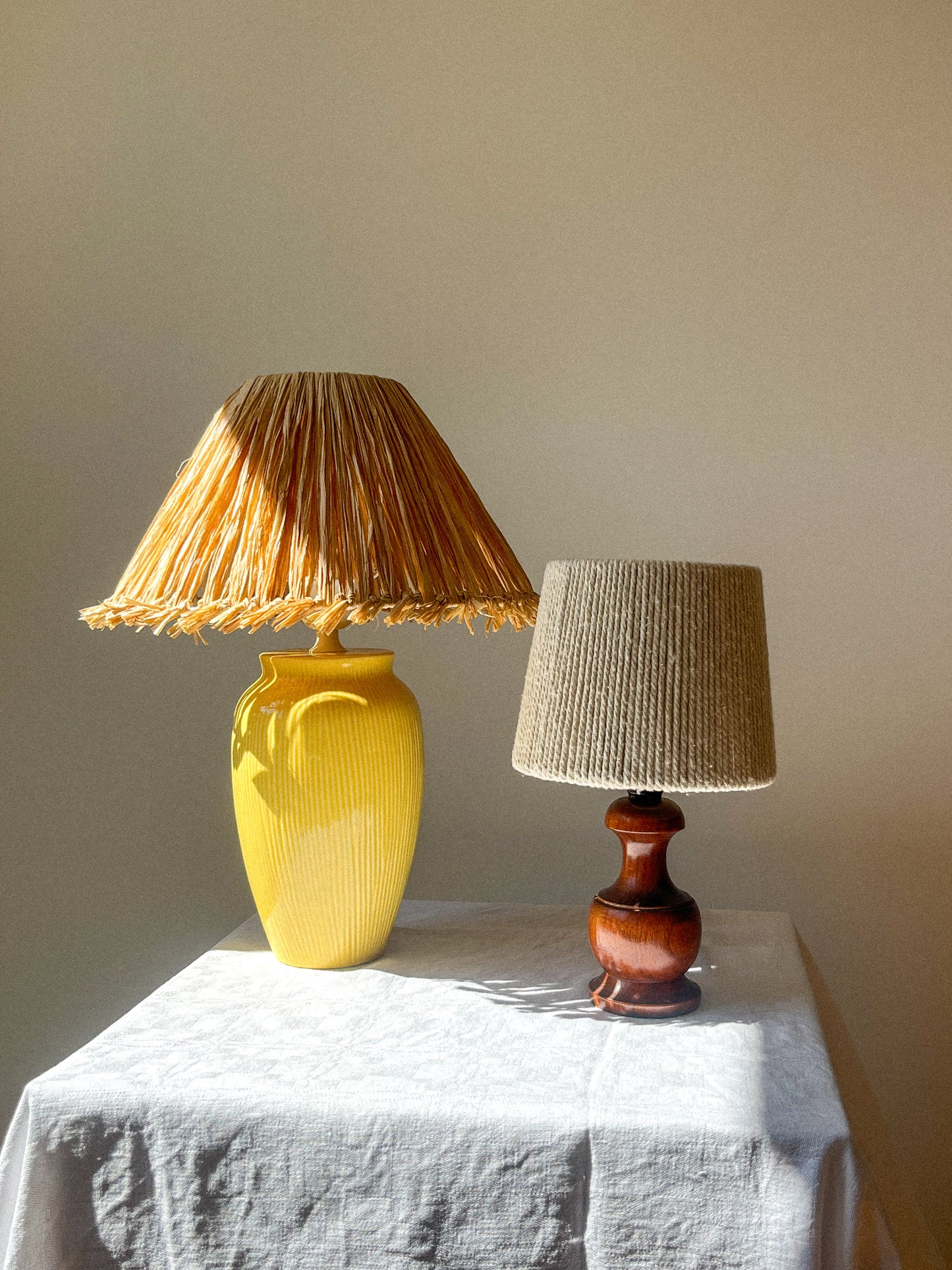 Lampe en bois