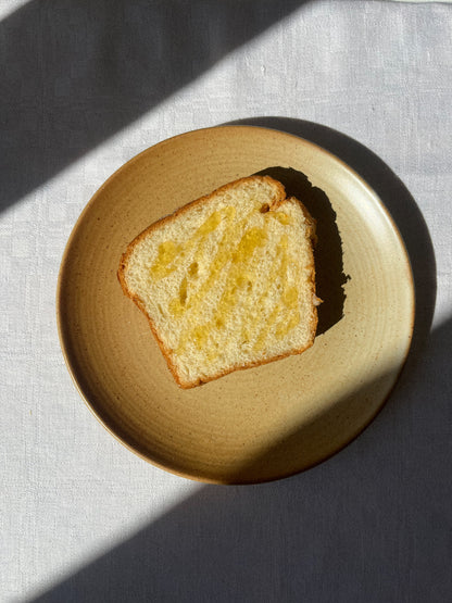 Assiette à dessert en grès