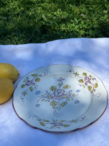 Plat à fleurs