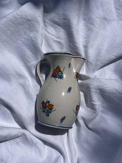 Grand pichet à fleurs