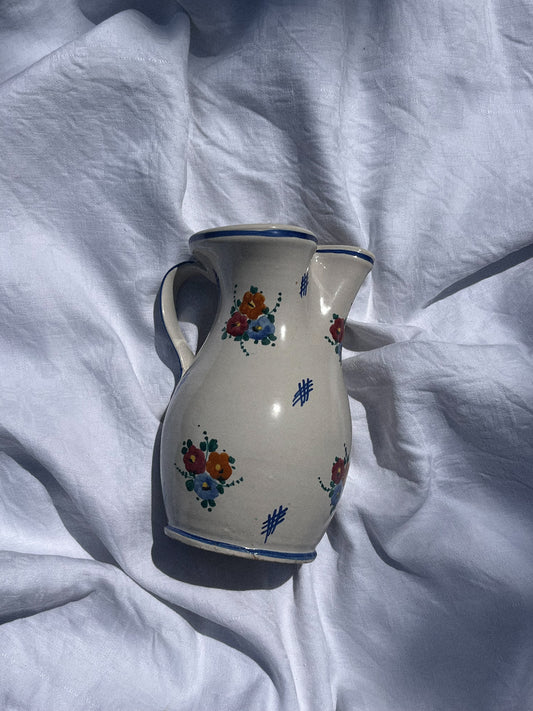 Grand pichet à fleurs